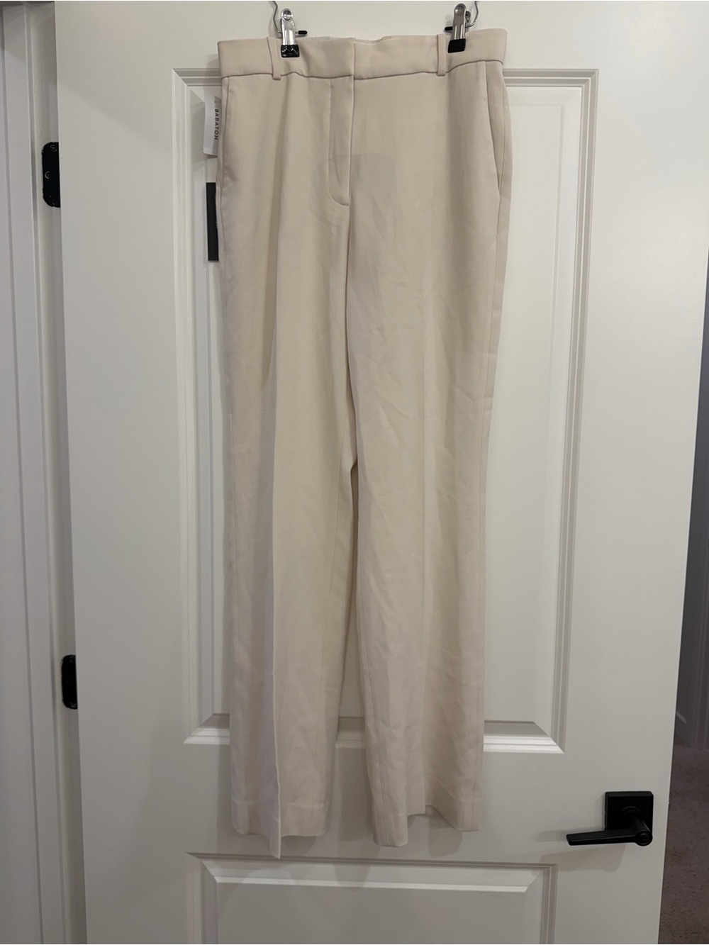 NWT Babaton Publish Pant Aritzia Ivory Cream Bootcut Trousers Size 6